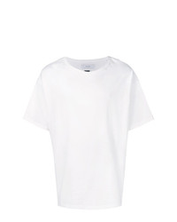 Мужская белая футболка с круглым вырезом от Facetasm