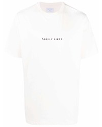 Мужская белая футболка с круглым вырезом от Family First