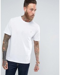Мужская белая футболка с круглым вырезом от Farah