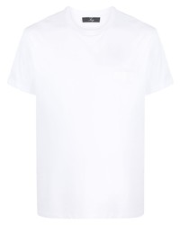 Мужская белая футболка с круглым вырезом от Fay