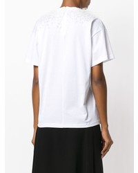 Женская белая футболка с круглым вырезом от Christopher Kane