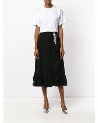 Женская белая футболка с круглым вырезом от Christopher Kane