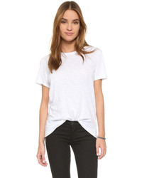 Женская белая футболка с круглым вырезом от Feel The Piece