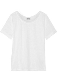 Женская белая футболка с круглым вырезом от Frame