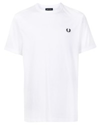 Мужская белая футболка с круглым вырезом от Fred Perry