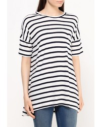 Женская белая футболка с круглым вырезом от French Connection