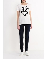 Женская белая футболка с круглым вырезом от G Star