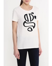 Женская белая футболка с круглым вырезом от G Star