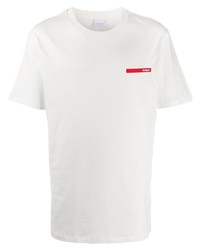 Мужская белая футболка с круглым вырезом от Gaelle Bonheur
