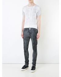 Мужская белая футболка с круглым вырезом от Fagassent