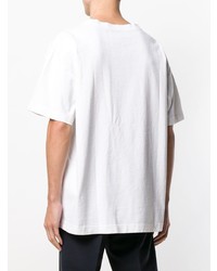 Мужская белая футболка с круглым вырезом от Acne Studios