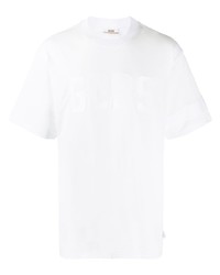 Мужская белая футболка с круглым вырезом от Gcds