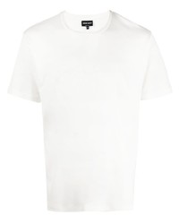 Мужская белая футболка с круглым вырезом от Giorgio Armani