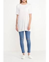 Женская белая футболка с круглым вырезом от Glamorous