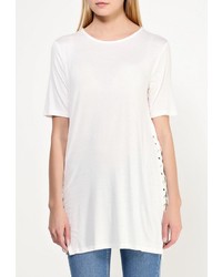 Женская белая футболка с круглым вырезом от Glamorous