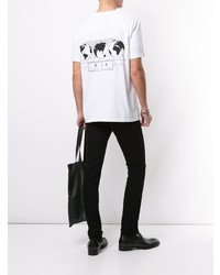 Мужская белая футболка с круглым вырезом от RtA