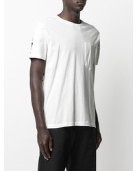 Мужская белая футболка с круглым вырезом от Stone Island Shadow Project