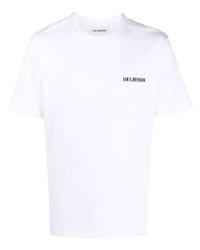 Мужская белая футболка с круглым вырезом от Han Kjobenhavn