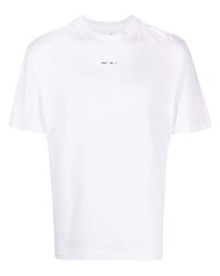 Мужская белая футболка с круглым вырезом от Heliot Emil
