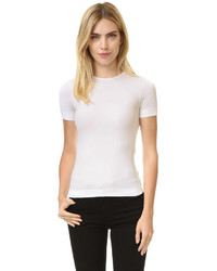 Женская белая футболка с круглым вырезом от Helmut Lang