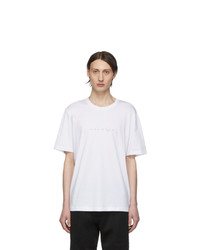 Мужская белая футболка с круглым вырезом от Helmut Lang