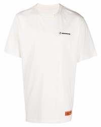Мужская белая футболка с круглым вырезом от Heron Preston