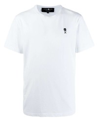 Мужская белая футболка с круглым вырезом от Hydrogen