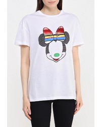 Женская белая футболка с круглым вырезом от Iceberg