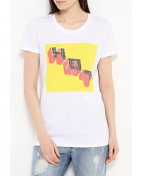 Женская белая футболка с круглым вырезом от Iceberg