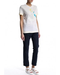 Женская белая футболка с круглым вырезом от Iceberg