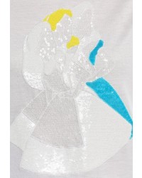 Женская белая футболка с круглым вырезом от Iceberg