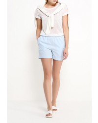 Женская белая футболка с круглым вырезом от Ichi