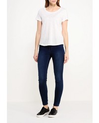 Женская белая футболка с круглым вырезом от Ichi