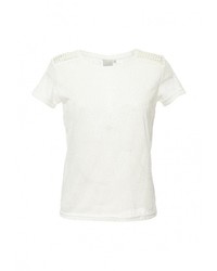 Женская белая футболка с круглым вырезом от Ichi