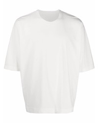 Мужская белая футболка с круглым вырезом от Issey Miyake
