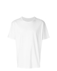 Мужская белая футболка с круглым вырезом от Issey Miyake Men