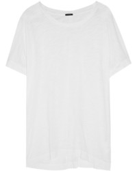 Женская белая футболка с круглым вырезом от J.Crew