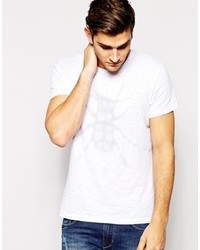 Мужская белая футболка с круглым вырезом от J. Lindeberg