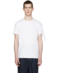 Мужская белая футболка с круглым вырезом от J.W.Anderson