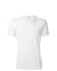 Мужская белая футболка с круглым вырезом от James Perse