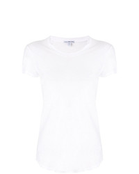 Женская белая футболка с круглым вырезом от James Perse