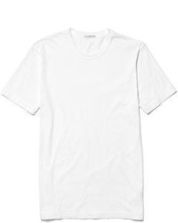 Мужская белая футболка с круглым вырезом от James Perse