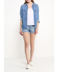 Женская белая футболка с круглым вырезом от Jennyfer