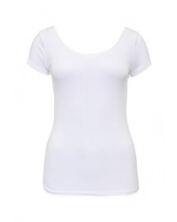 Женская белая футболка с круглым вырезом от Jennyfer