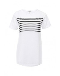 Женская белая футболка с круглым вырезом от Jennyfer