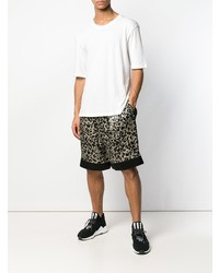 Мужская белая футболка с круглым вырезом от Laneus