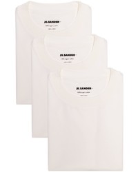 Мужская белая футболка с круглым вырезом от Jil Sander