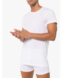 Мужская белая футболка с круглым вырезом от Schiesser