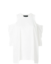 Женская белая футболка с круглым вырезом от Joseph