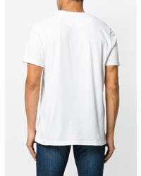 Мужская белая футболка с круглым вырезом от Natural Selection